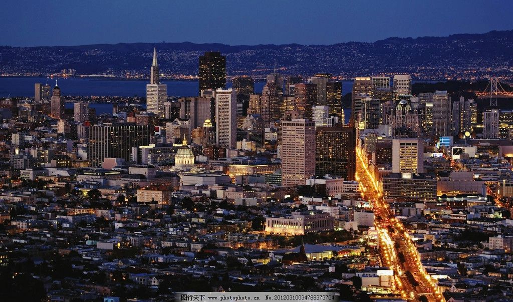 美国华盛顿夜景图片