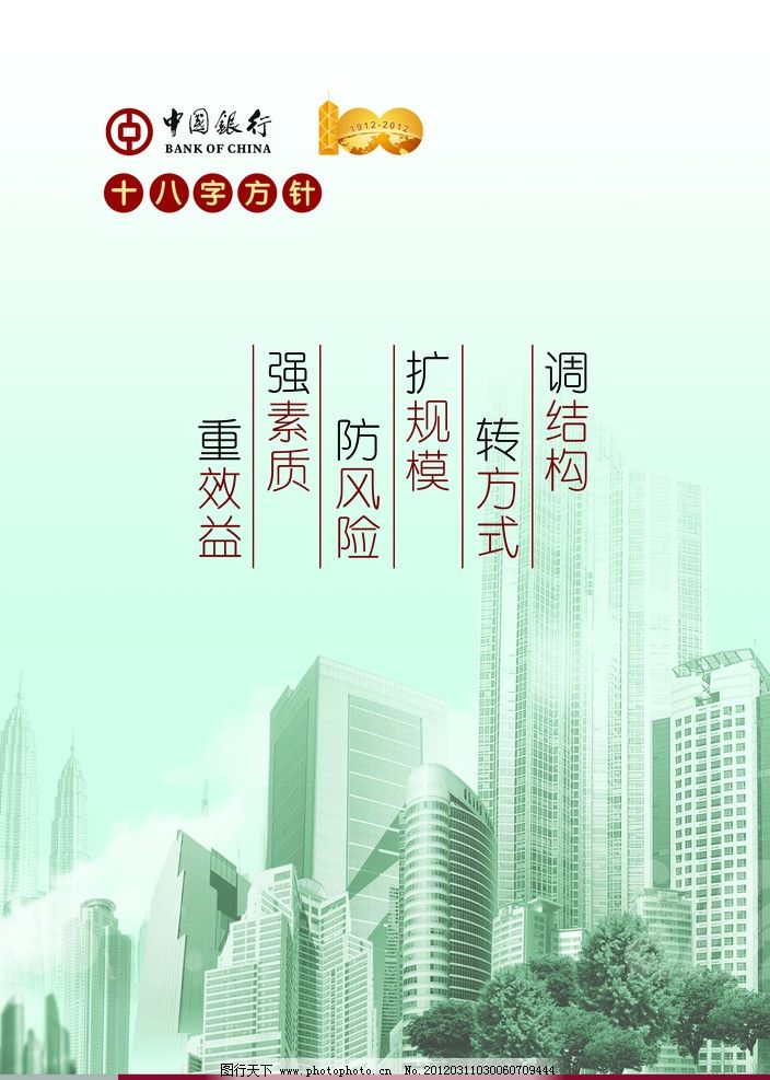 中国银行 标语图片,百年中行 中国银行标志 十八