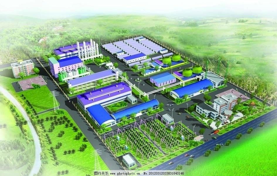 小型工业园区工厂厂房鸟瞰效果图 Max 宿舍楼 绿化小品 凉亭 光伏发电站 化工厂车间 仓库 锅炉房 冷却塔 办公楼办公区 变电所 高压电线塔 篮球场 厂区大门 伸缩电动门 围墙 门卫室分层图 小型工业园区工厂厂房鸟瞰效果图3Dmax 8 3Dmax 效果图 其他 源文件 3DMA